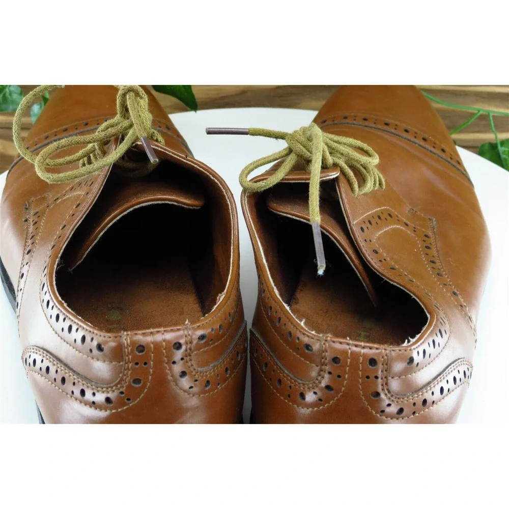 Nunn Bush Shoes Sz 10.5 M‎ Brown Derby Oxfords Synthetic Men